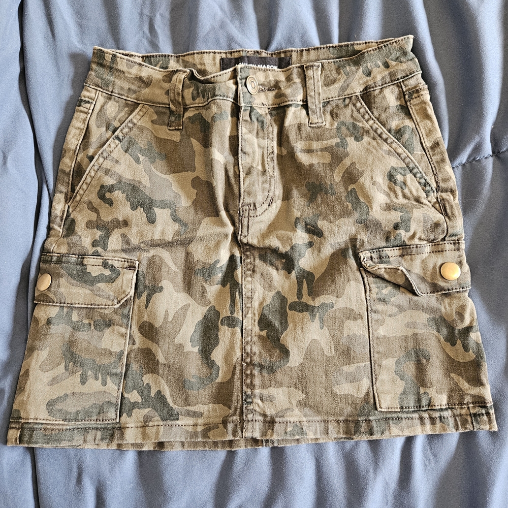 Ashley Mason Multicolored Mini Cargo Skirt Casual
